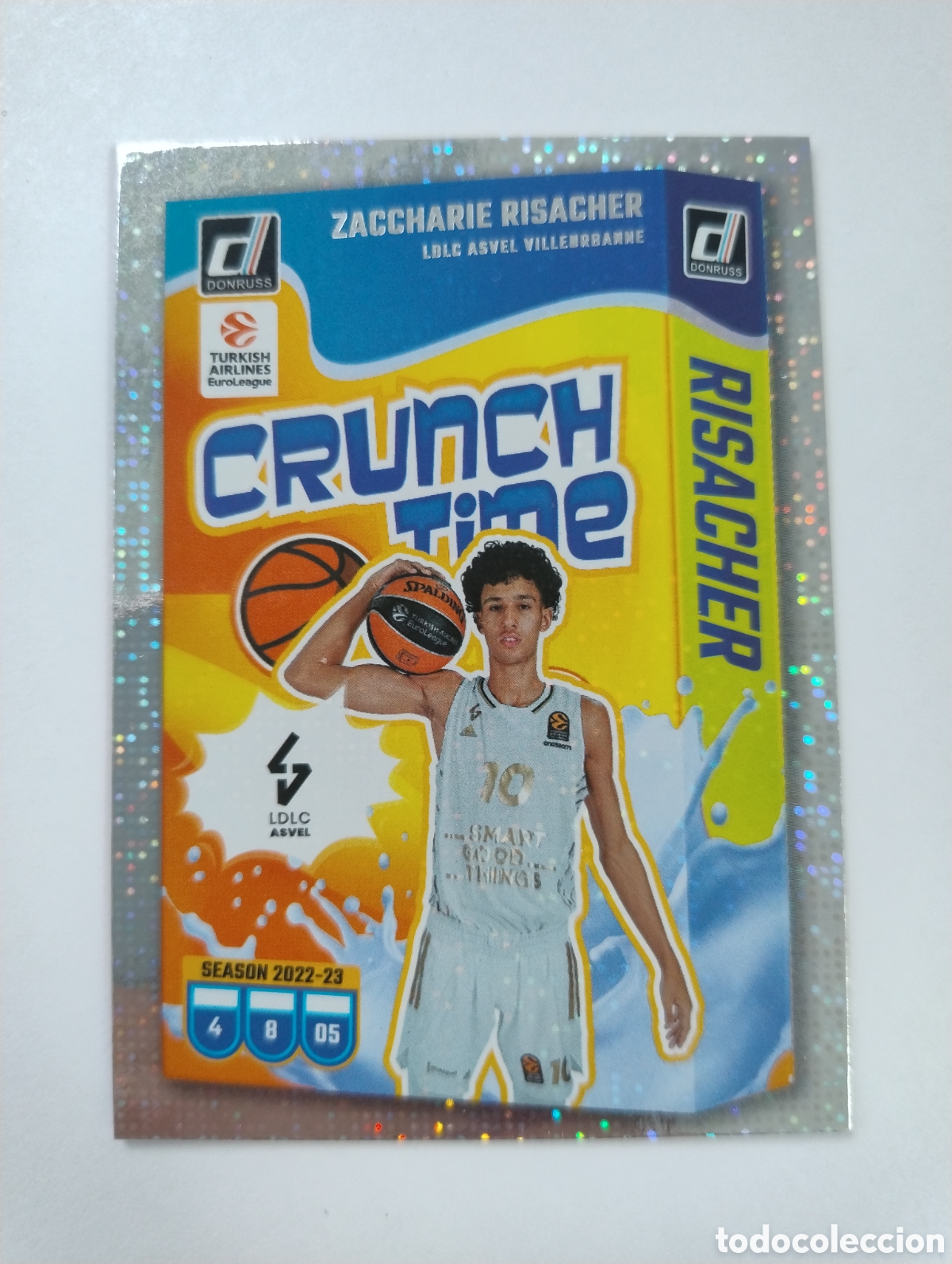 Coleccionismo deportivo: 3 - Risacher - LDLC Asvel - Panini Donruss Euroliga 2025 Crunch Time