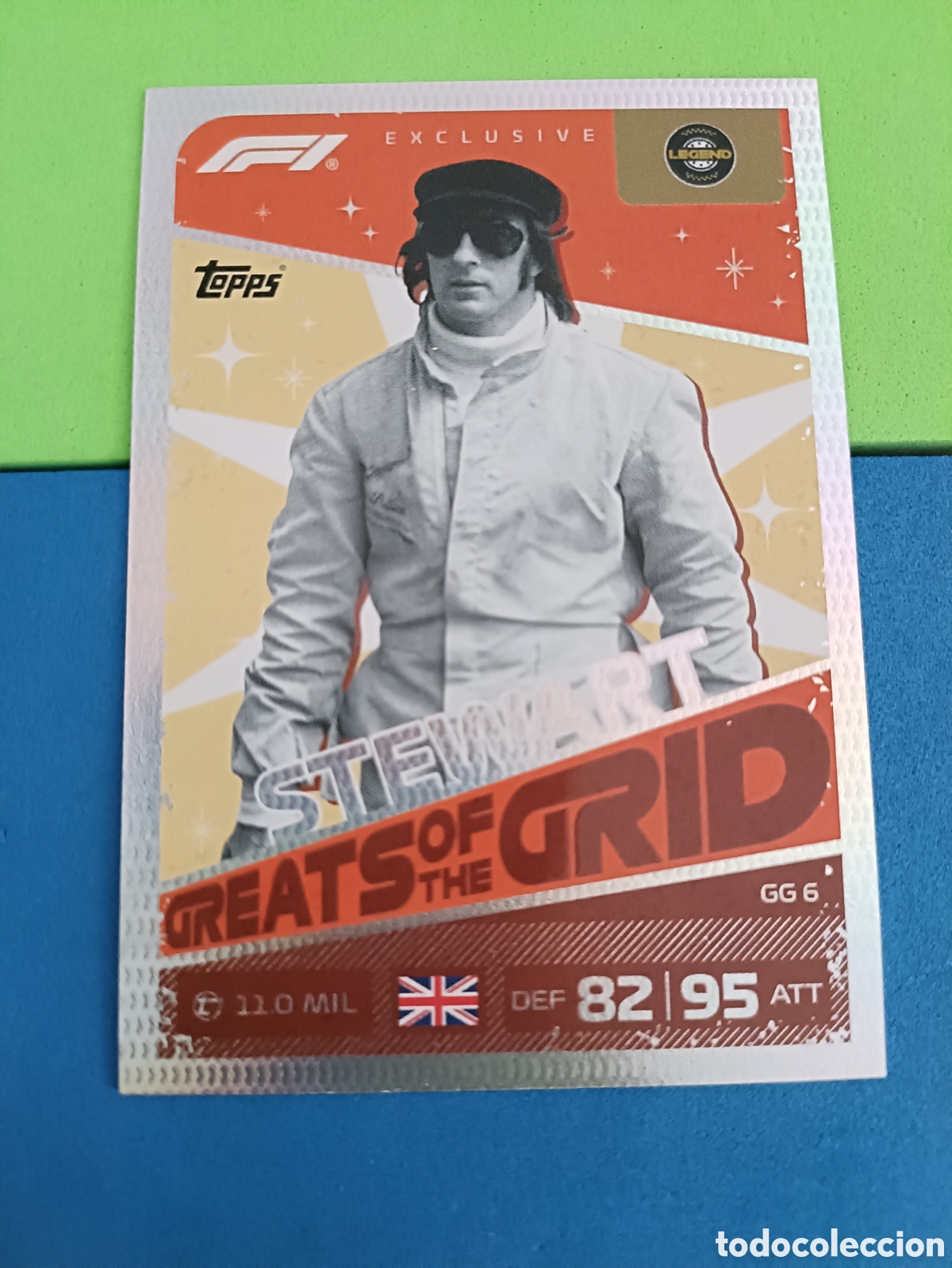 Collectionnisme sportif: Topps Turbo Attax F&oacute;rmula uno F1 2026 - greats of the Grid GG 6 Stewart