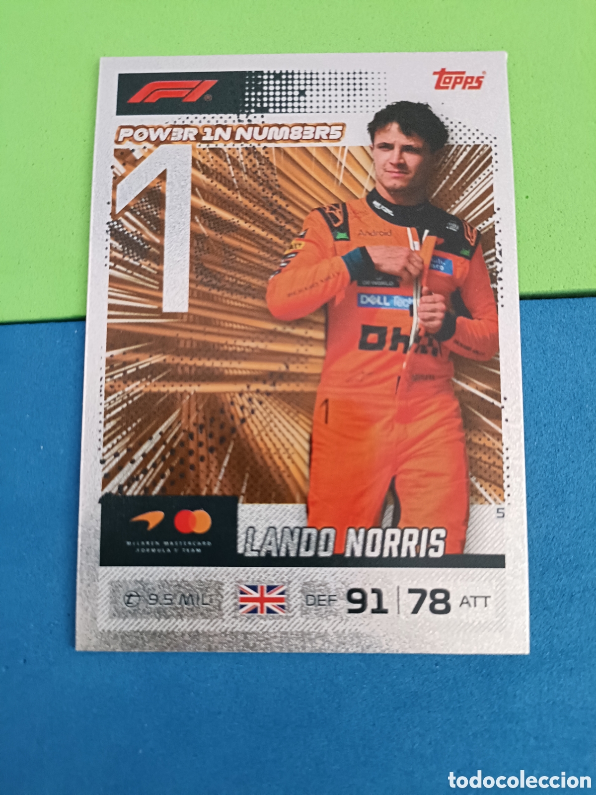 Coleccionismo deportivo: Topps Turbo Attax F&oacute;rmula uno F1 2026 - Power in numbers 5 Norris