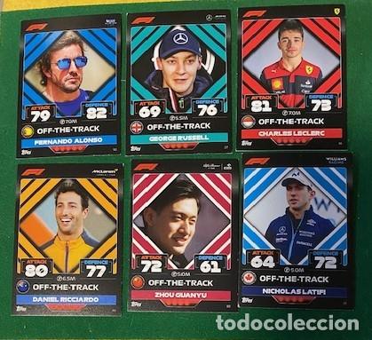 Coleccionismo deportivo: Cromos Formula I a&ntilde;o 2022 con famosos corredores