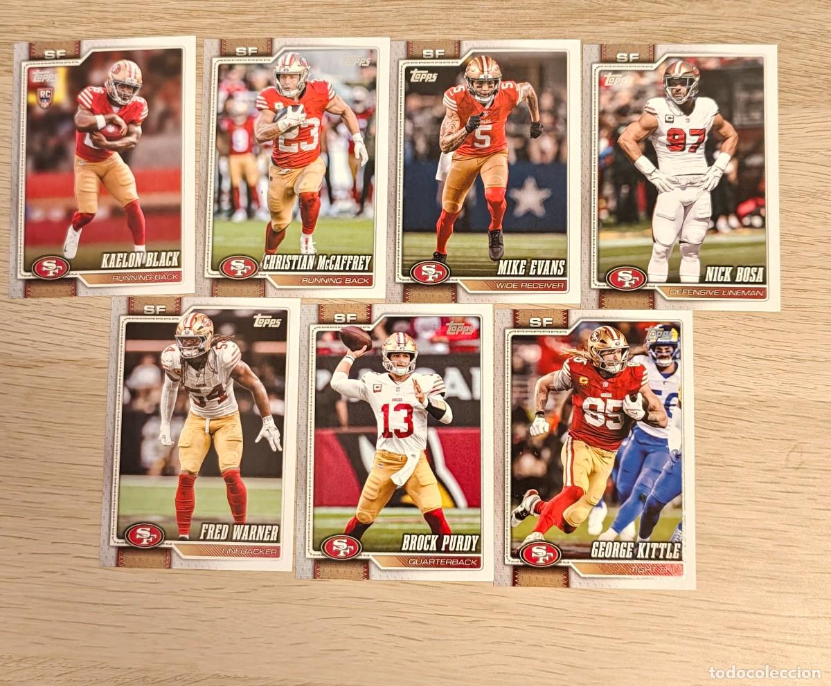 Coleccionismo deportivo: Lote 7 cartas San Francisco 49ers &ndash; Topps NFL 2026
