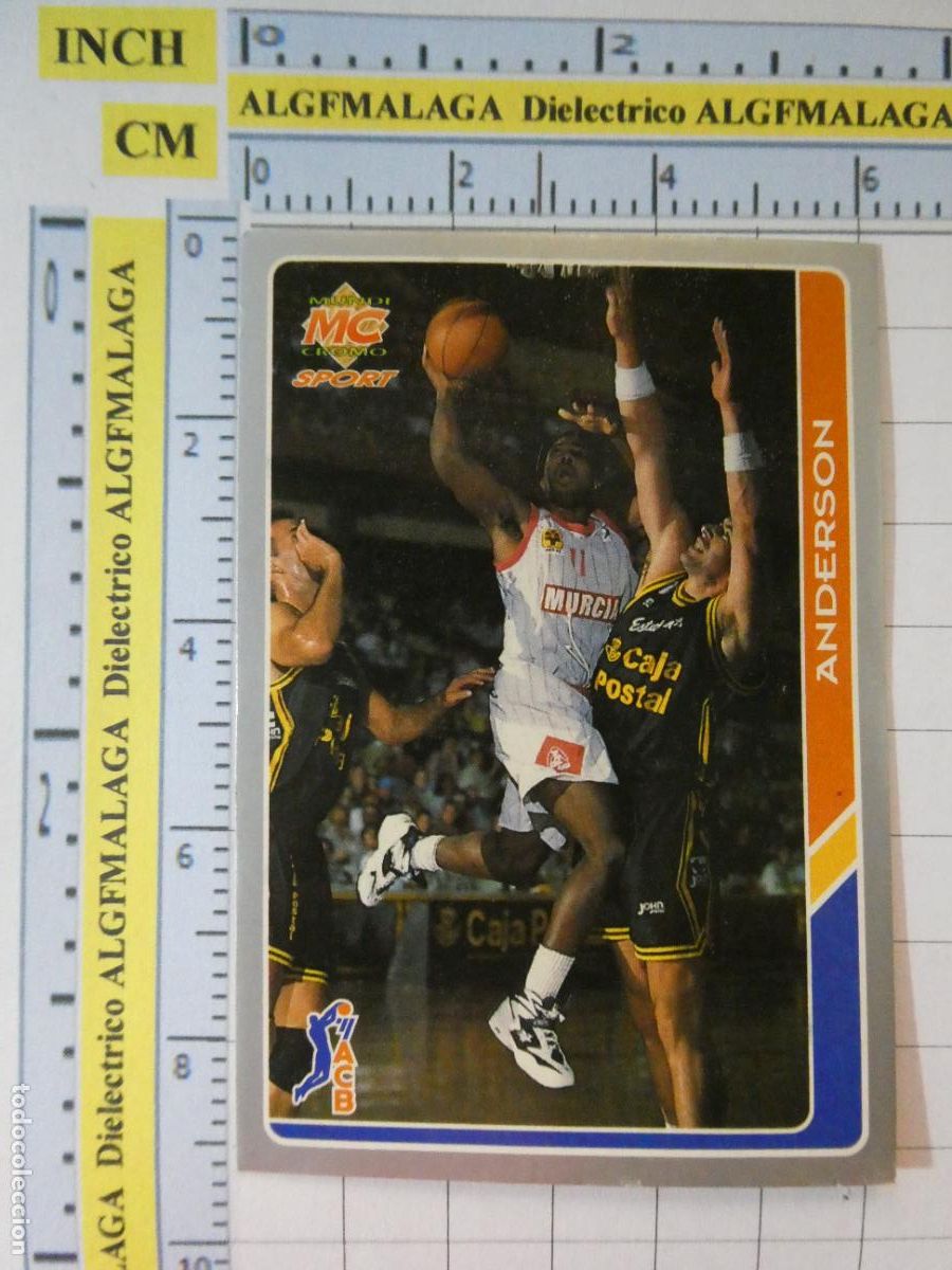 Coleccionismo deportivo: CROMO TARJETA DE BALONCESTO. 165 ANDERSON CB MURCIA ACB95 ACB 95 1995. MUNDI CROMO.