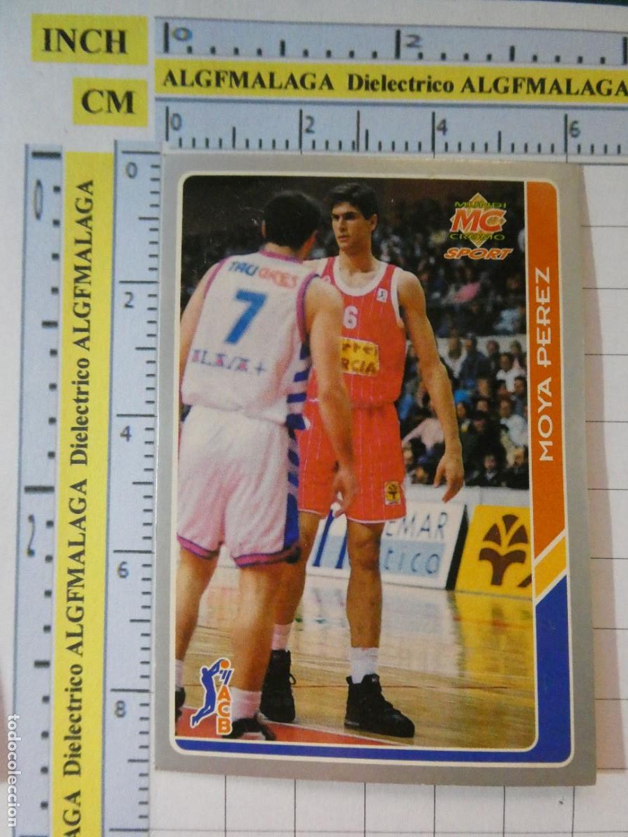 Coleccionismo deportivo: CROMO TARJETA DE BALONCESTO. 168 MOYA P&Eacute;REZ CB MURCIA ACB95 ACB 95 1995. MUNDI CROMO.