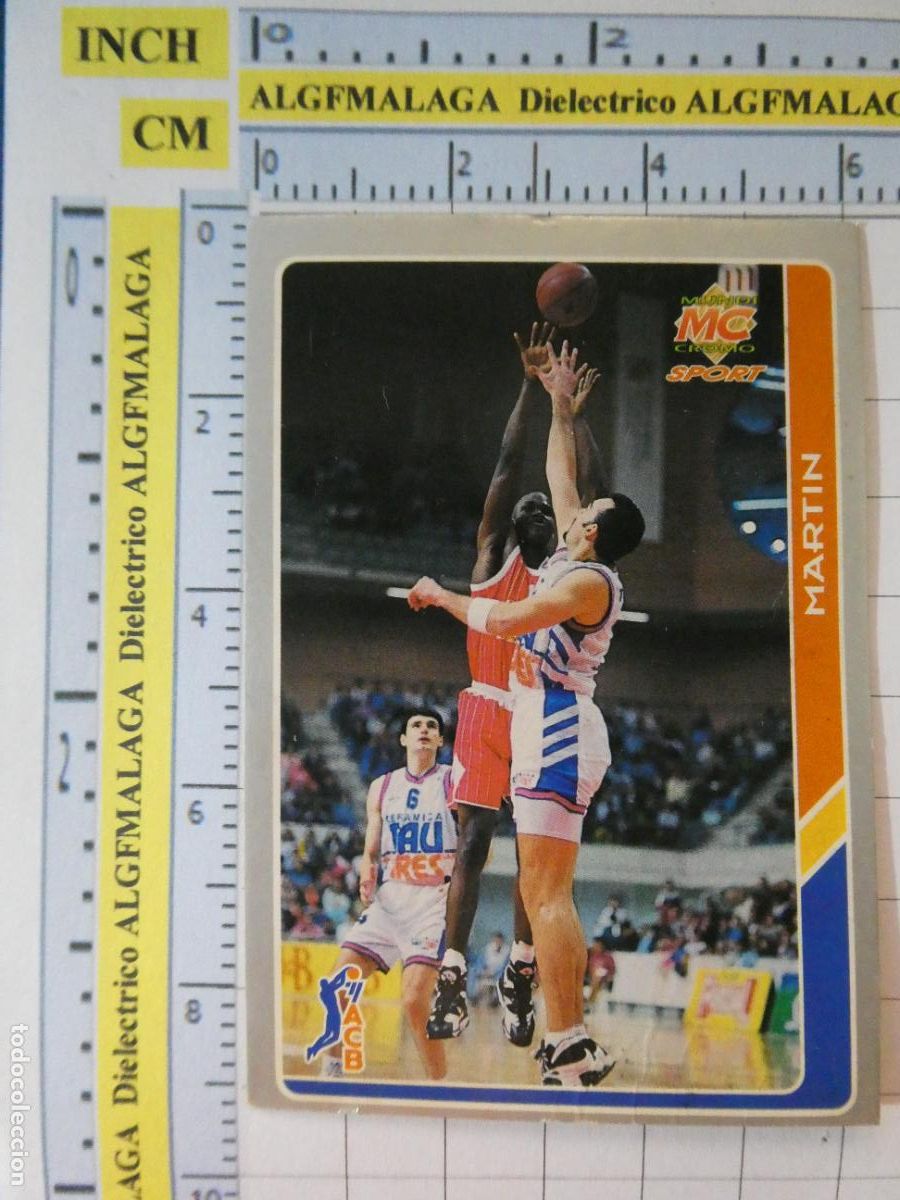 Coleccionismo deportivo: CROMO TARJETA DE BALONCESTO. 171 MARTIN CB MURCIA ACB95 ACB 95 1995. MUNDI CROMO.