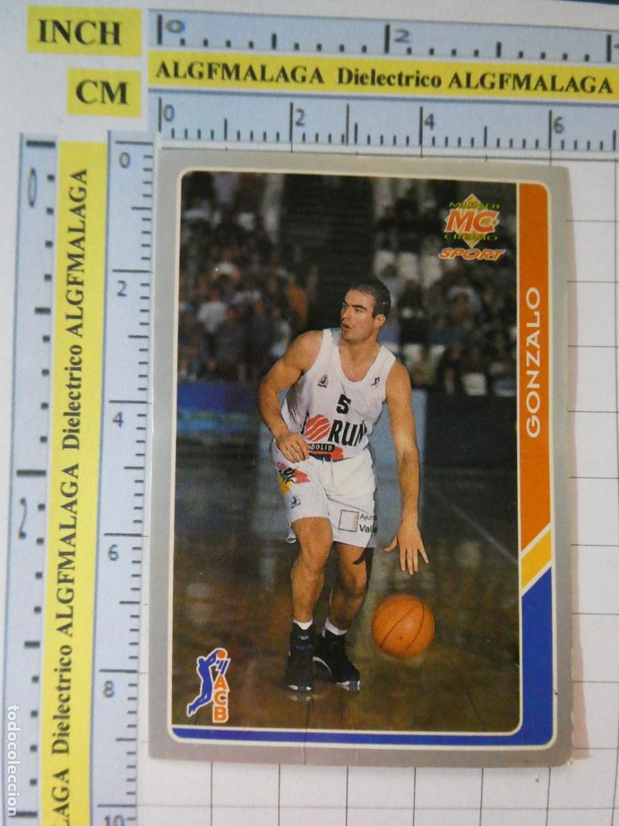 Coleccionismo deportivo: CROMO TARJETA DE BALONCESTO. 174 GONZALO FORUM VALLADOLID ACB95 ACB 95 1995. MUNDI CROMO.