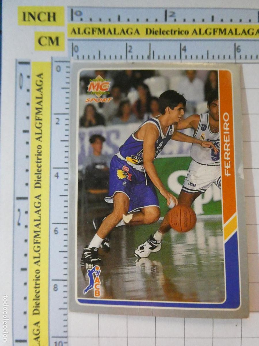 Coleccionismo deportivo: CROMO TARJETA DE BALONCESTO. 177 FERREIRO FORUM VALLADOLID ACB95 ACB 95 1995. MUNDI CROMO.