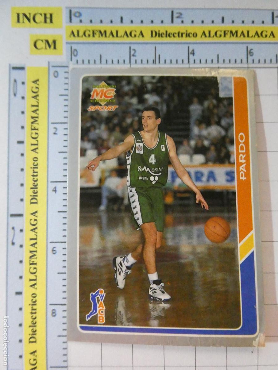 Coleccionismo deportivo: CROMO TARJETA DE BALONCESTO. 183 PARDO PE&Ntilde;AS RECREATIVAS HUESCA ACB95 ACB 95 1995. MUNDI CROMO.