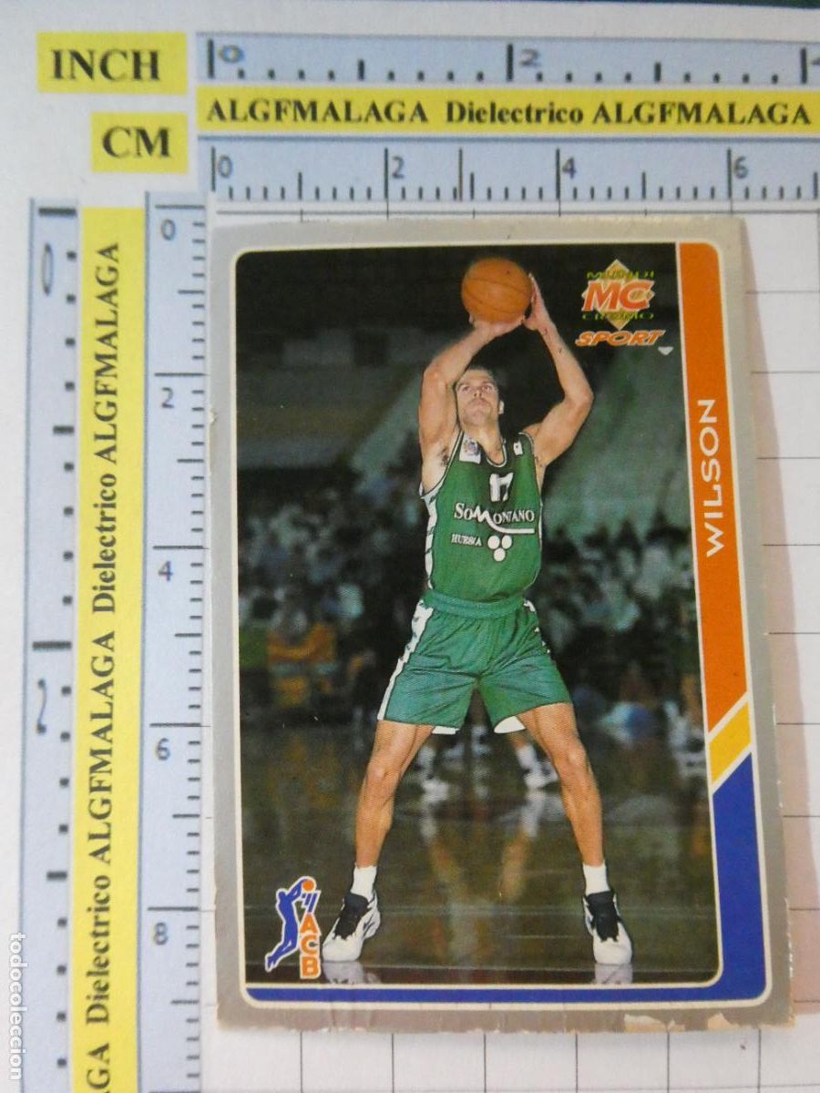 Coleccionismo deportivo: CROMO TARJETA DE BALONCESTO. 188 WILSON PE&Ntilde;AS RECREATIVAS HUESCA ACB95 ACB 95 1995. MUNDI CROMO.