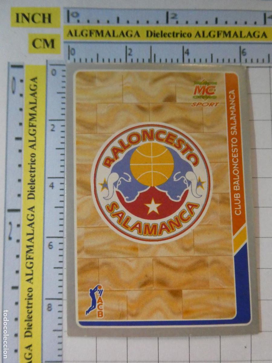 Coleccionismo deportivo: CROMO TARJETA DE BALONCESTO. 190 ESCUDO CB SALAMANCA ACB95 ACB 95 1995. MUNDI CROMO.