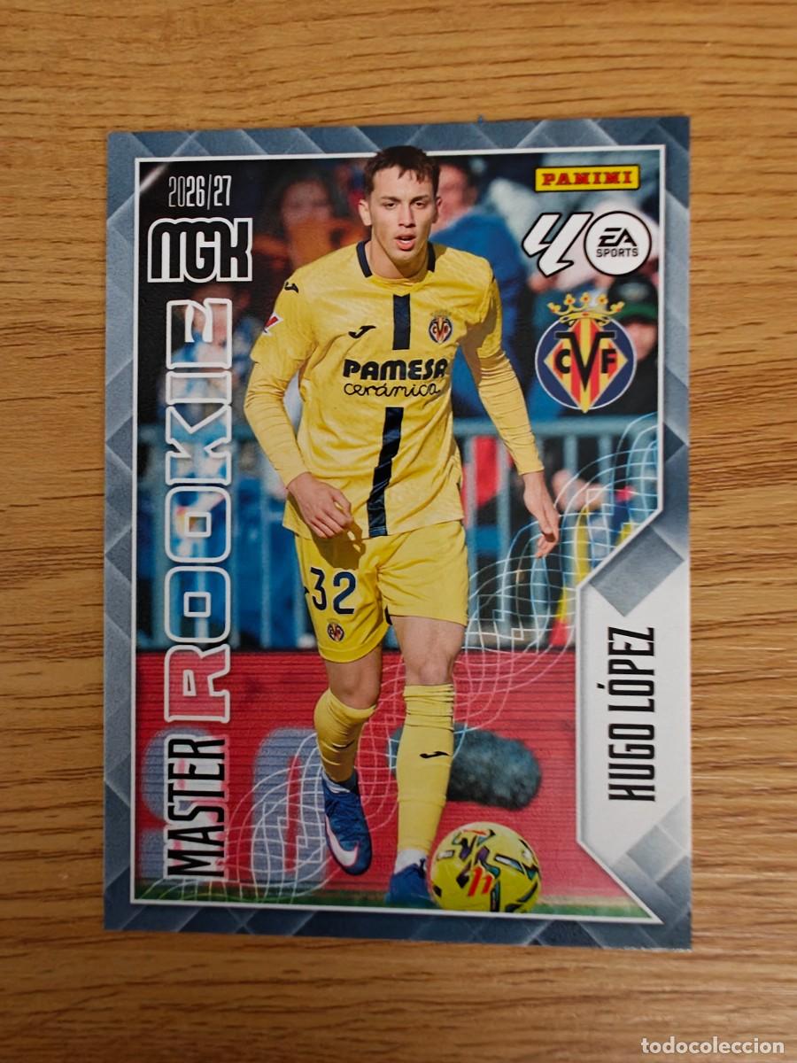 Coleccionismo deportivo: Hugo L&oacute;pez 412 Megacracks 26 27 Master Rookie Panini Villarreal CF 2026 2027