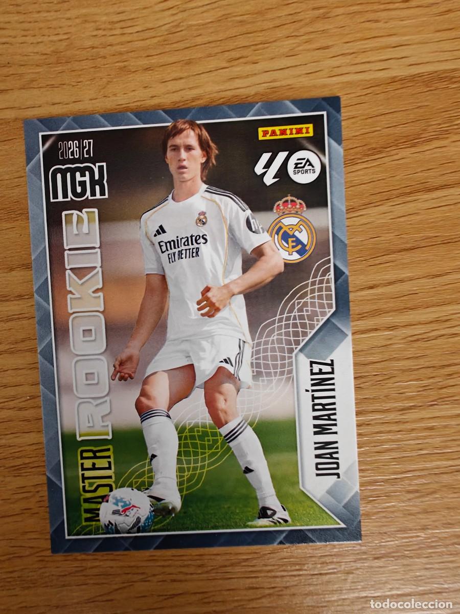 Coleccionismo deportivo: Joan Mart&iacute;nez 413 Megacracks 26 27 Master Rookie Panini Real Madrid 2026 2027