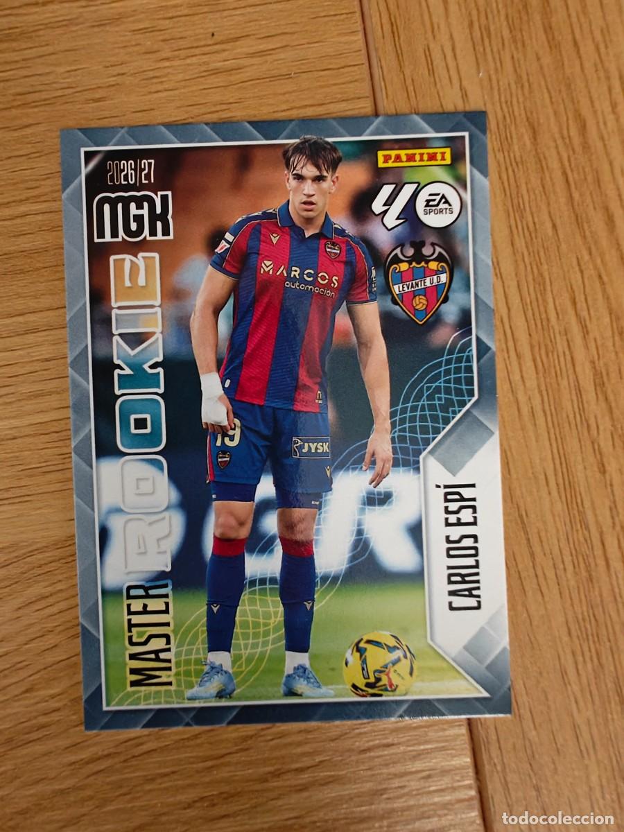 Coleccionismo deportivo: Carlos Esp&iacute; 408 Megacracks 26 27 Master Rookie Panini UD Levante 2026 2027