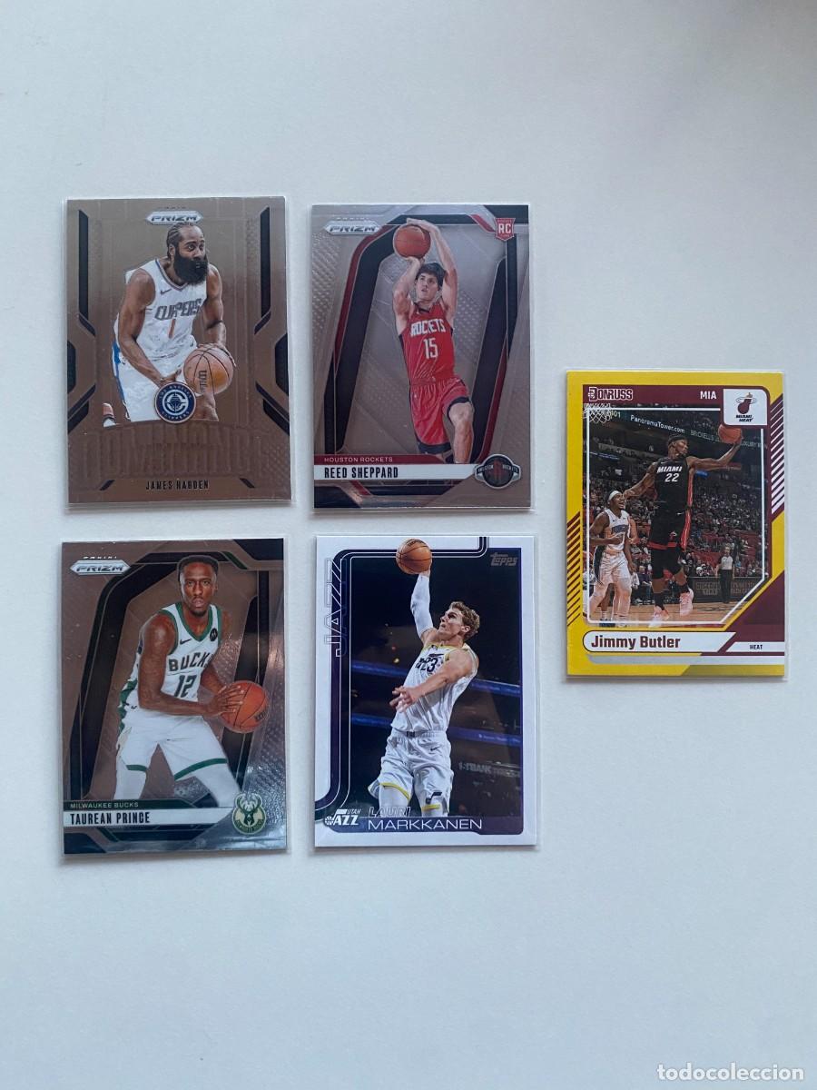 Coleccionismo deportivo: Lote 5 Cartas NBA - Reed Sheppard Prizm RC