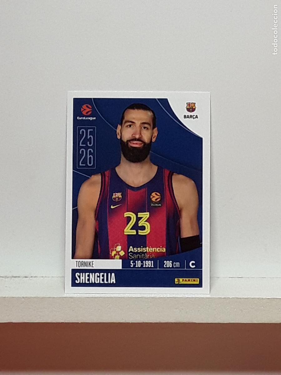 Coleccionismo deportivo: EUROLIGA 2025 2026 EUROLEAGUE 25 26 CROMO PANINI BALONCESTO N 161 BARCELONA TORNIKE SHENGELIA