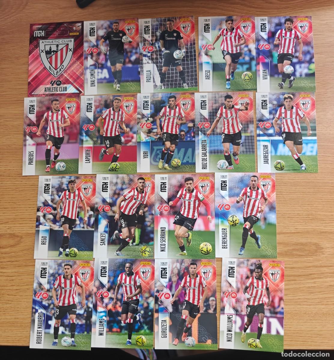 Coleccionismo deportivo: Lote 18 Cromos Megacracks 26 27 Athletic Club Completo 2026 2027