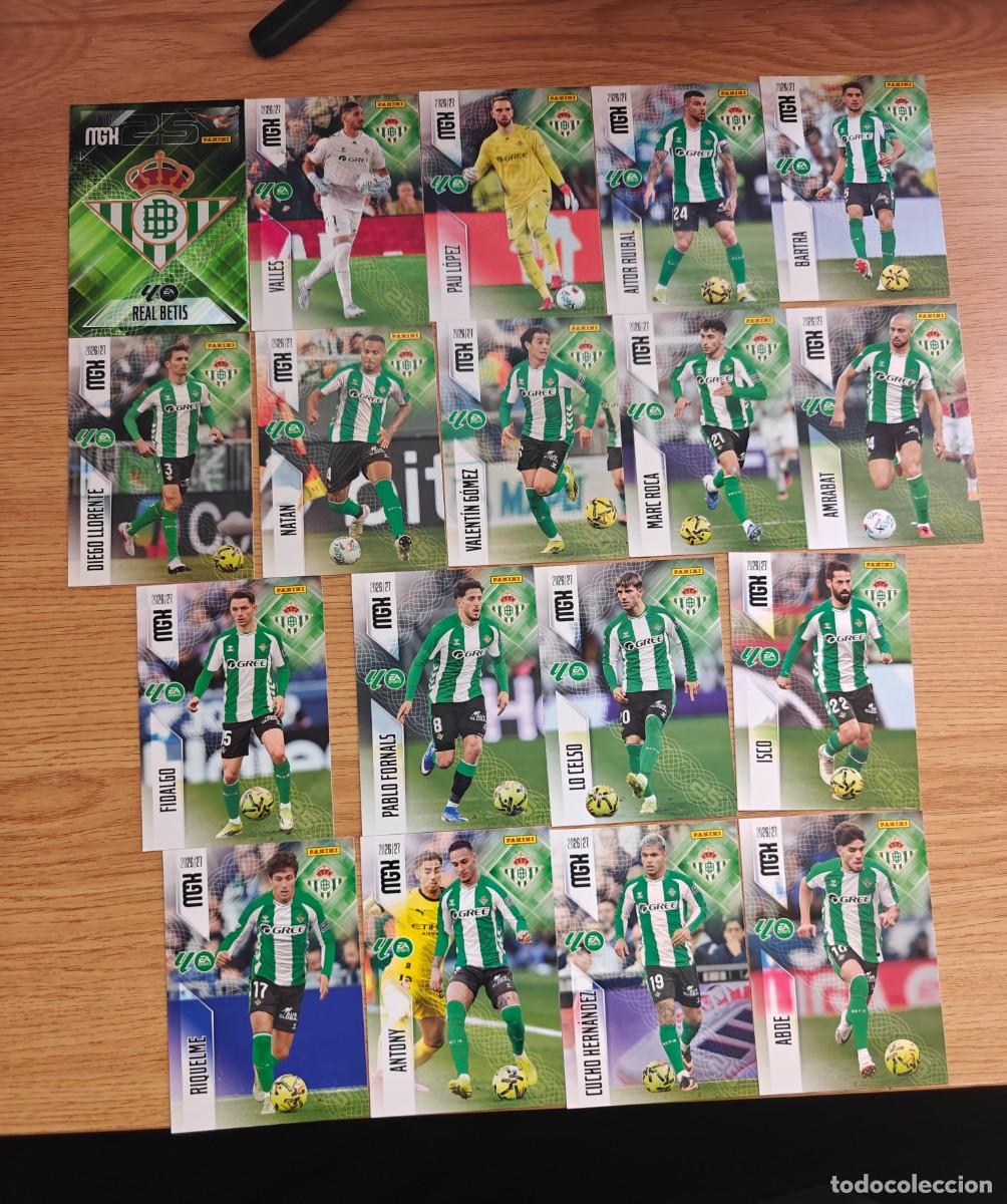 Coleccionismo deportivo: Lote 18 Cromos Megacracks 26 27 Real Betis Completo 2026 2027