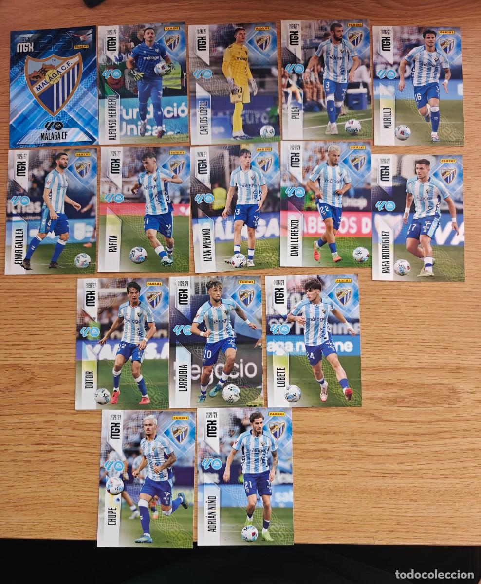 Coleccionismo deportivo: Lote 15 Cromos Megacracks 26 27 Malaga CF 2026 2027