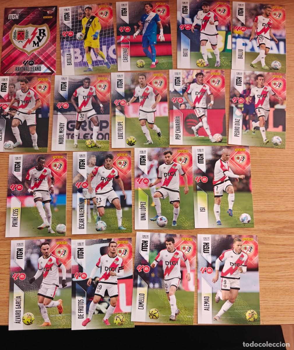 Coleccionismo deportivo: Lote 18 Cromos Megacracks 26 27 Rayo Vallecano Completo 2026 2027
