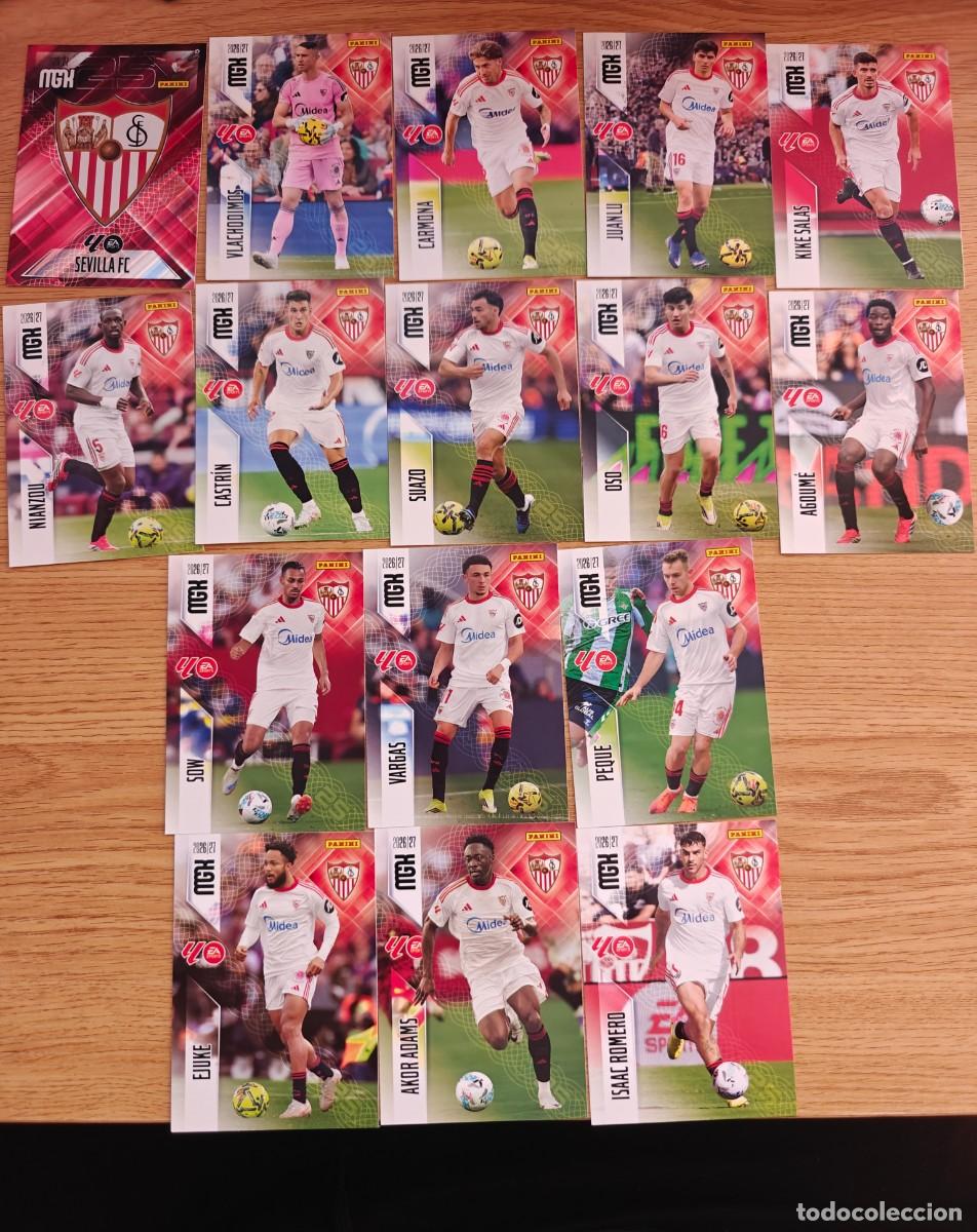 Coleccionismo deportivo: Lote 16 Cromos Megacracks 26 27 Sevilla FC 2026 2027