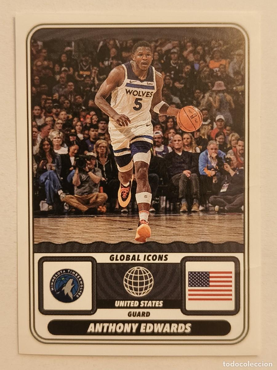 Coleccionismo deportivo: #57 ANTHONY EDWARDS (GLOBAL ICONS) TROFEOS BALONCESTO NBA 2024/2025 PANINI
