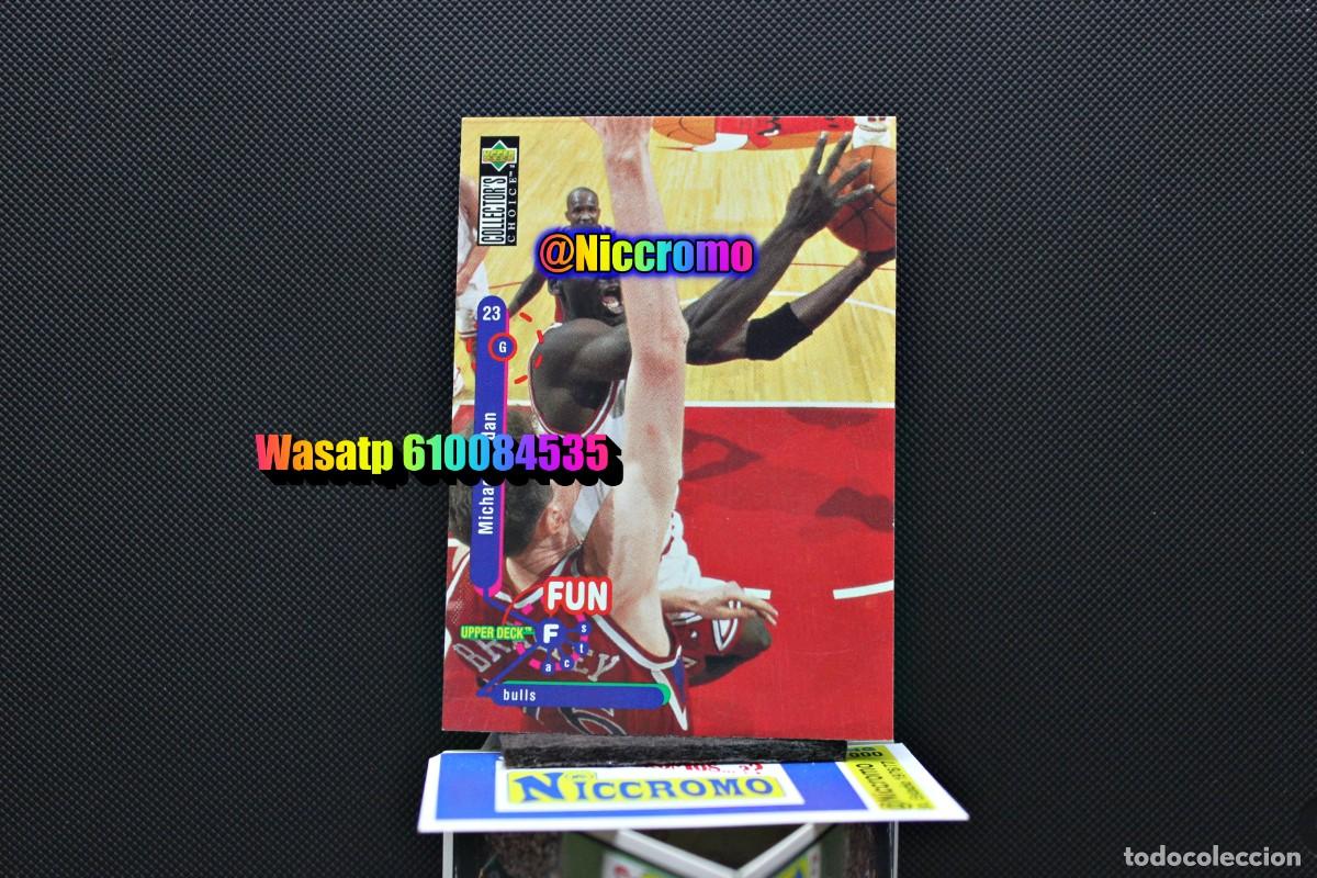 Coleccionismo deportivo: michael jordan chicago bulls tarjeta card NBA upper deck fleer basket ver fotos + en niccromo
