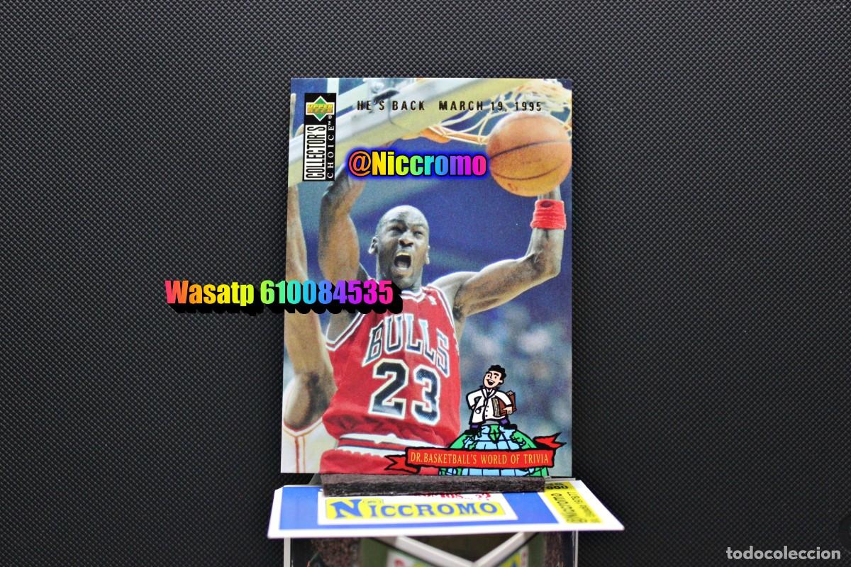 Coleccionismo deportivo: michael jordan chicago bulls tarjeta card NBA upper deck fleer basket ver fotos + en niccromo