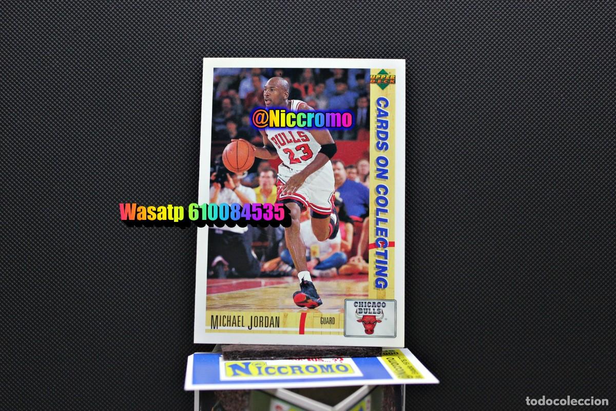 Coleccionismo deportivo: michael jordan chicago bulls tarjeta card NBA upper deck fleer basket ver fotos + en niccromo