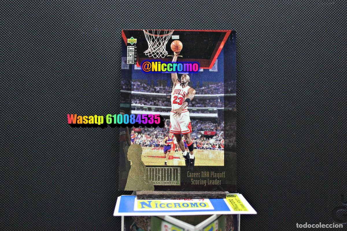 Coleccionismo deportivo: michael jordan chicago bulls tarjeta card NBA upper deck fleer basket ver fotos + en niccromo