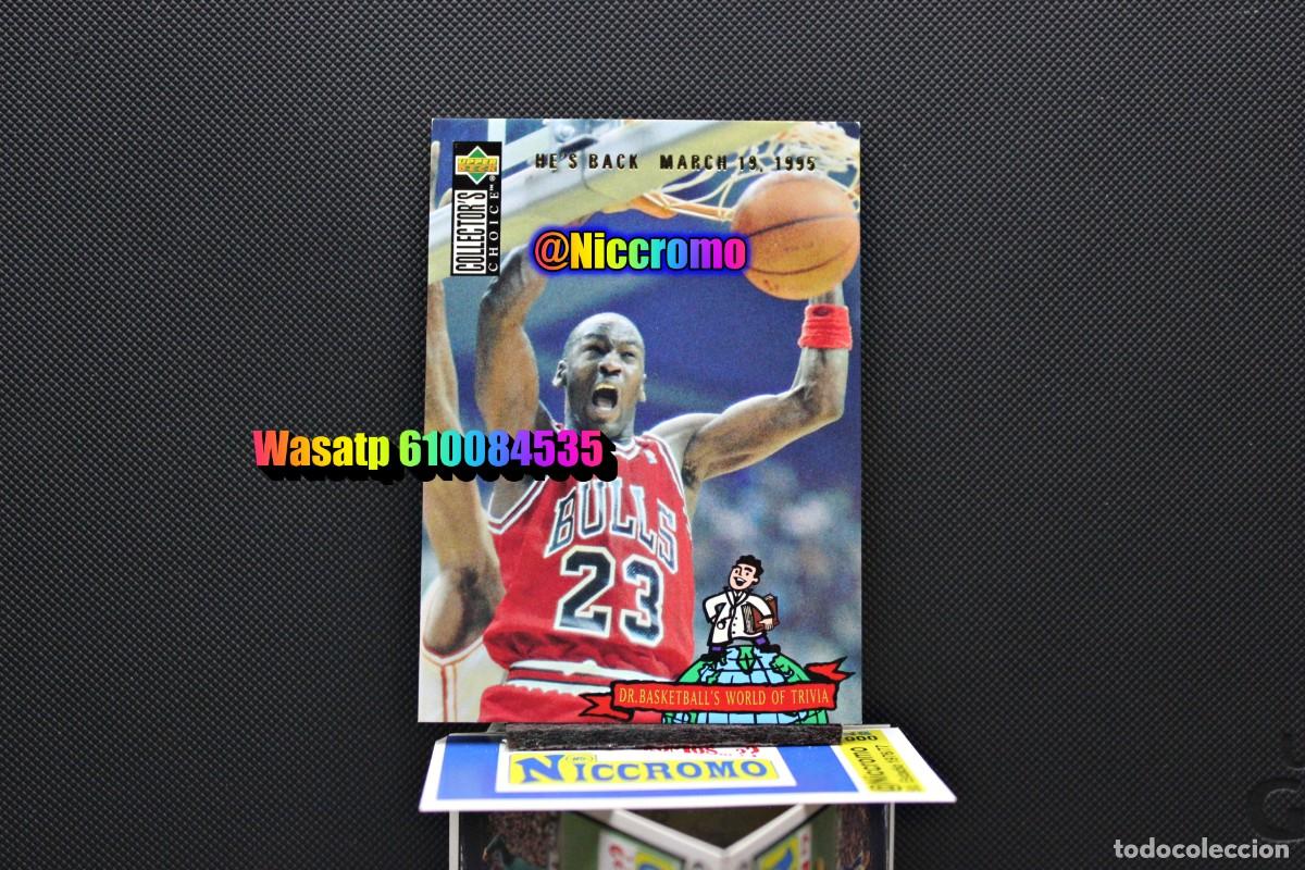 Coleccionismo deportivo: michael jordan chicago bulls tarjeta card NBA upper deck fleer basket ver fotos + en niccromo