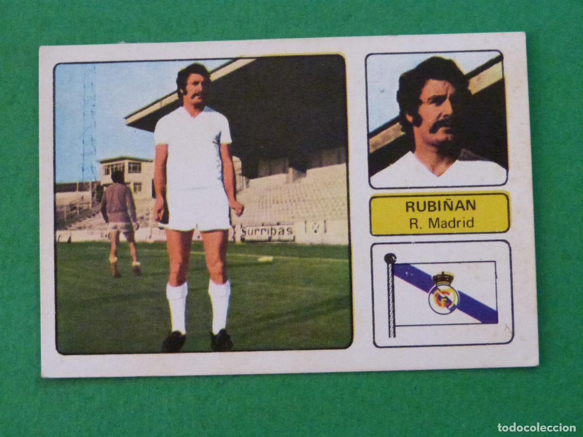 Coleccionismo deportivo: CROMO FUTBOL RUBI&Ntilde;AN REAL MADRID C.F. DESPEGADO LIGA FHER 1973-1974/73-74.