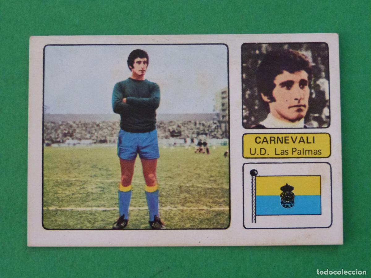 Coleccionismo deportivo: CROMO FUTBOL CARNEVALI U.D. LAS PALMAS FICHAJE DESPEGADO N&ordm; 13 LIGA FHER 1973-1974/73-74