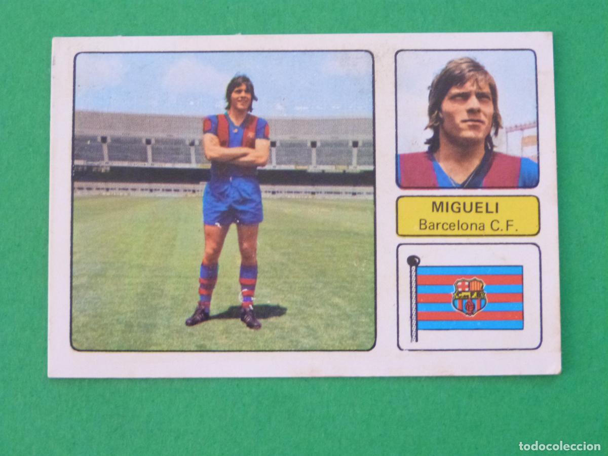 Coleccionismo deportivo: CROMO FUTBOL MIGUELI F.C. BARCELONA FICHAJE DESPEGADO N&ordm; 4 LIGA FHER 1973-1974/73-74