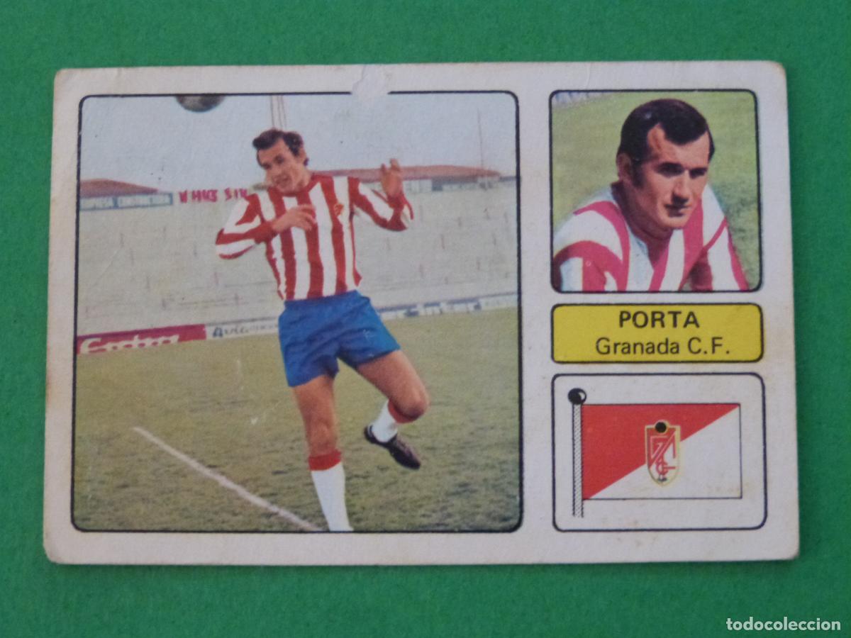 Coleccionismo deportivo: CROMO FUTBOL PORTA GRANADA C.F. DESPEGADO LIGA FHER 1973-1974/73-74