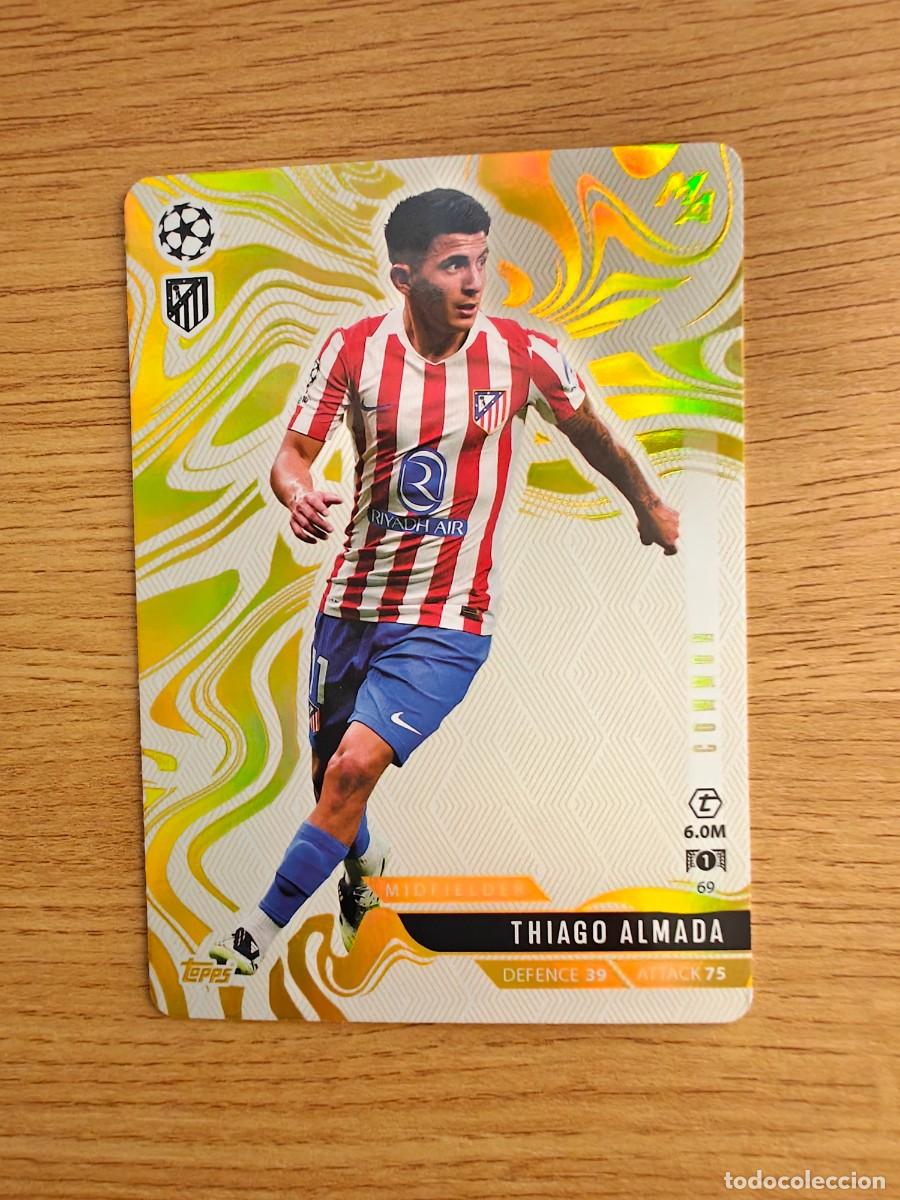 Coleccionismo deportivo: Thiago Almada 69 Match Attax Madness 25 26 Atl&eacute;tico de Madrid Champions 2025 2026