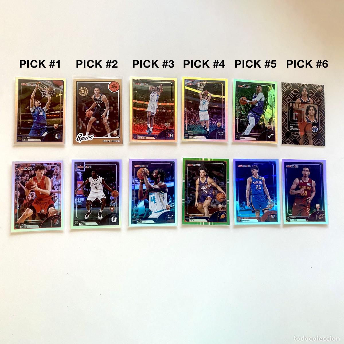 Coleccionismo deportivo: Lote 12 Cartas NBA Rookie 2025-26 - Top 6 Picks Draft