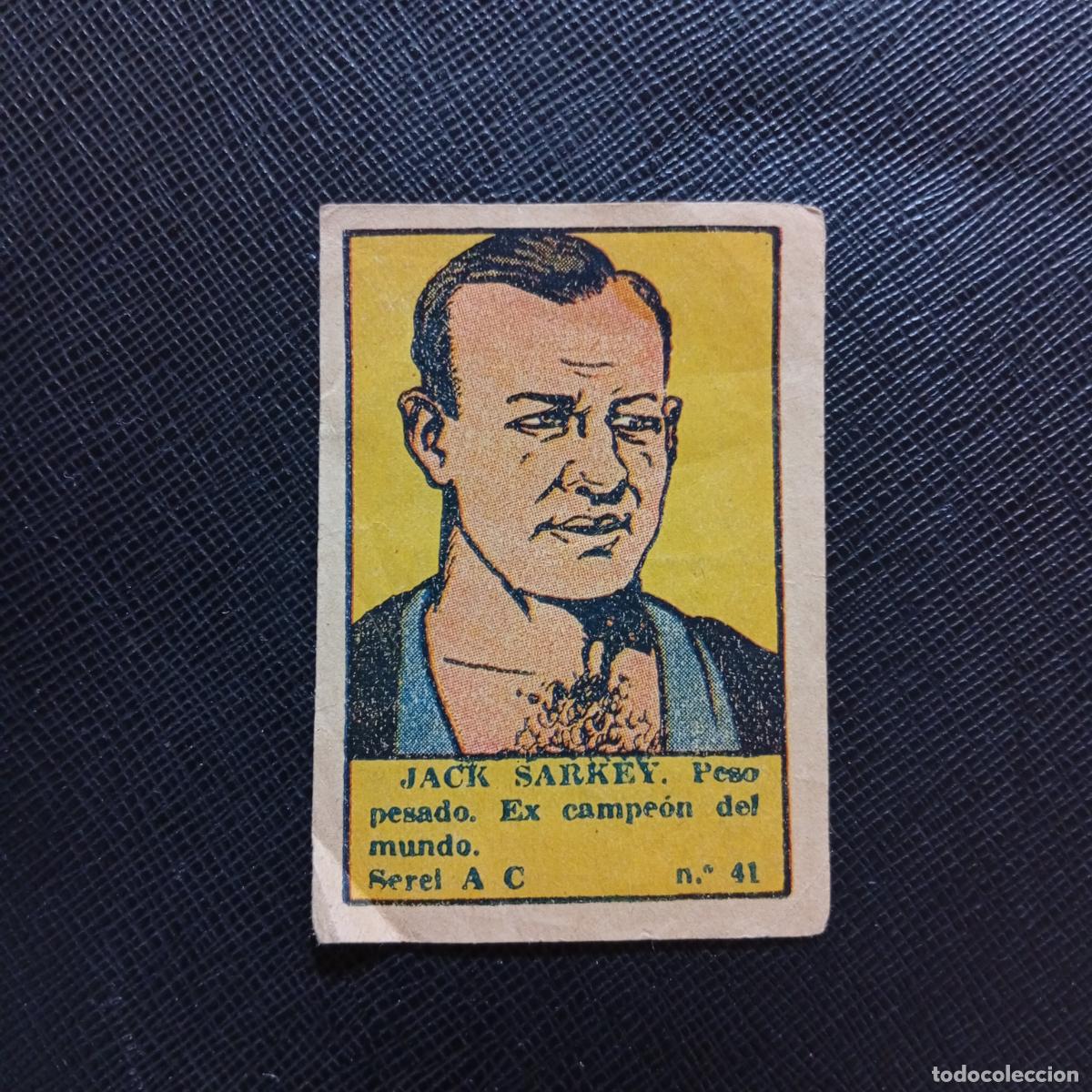 Coleccionismo deportivo: 41 JACK SARKEY VALENCIANA BOXEO 1941 CROMO - SIN PEGAR - A182 PG82