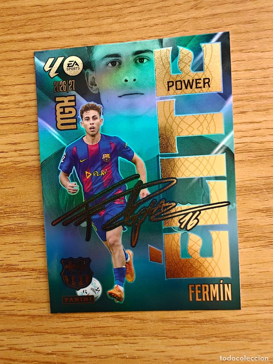 Coleccionismo deportivo: Ferm&iacute;n 6 P &Eacute;lite Power Panini Megacracks 26 27 Barcelona 2026 2027