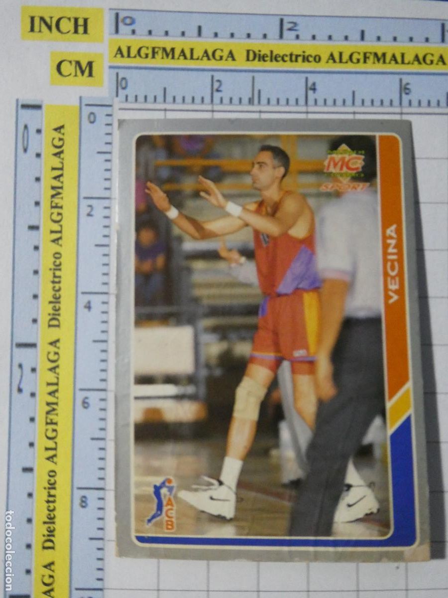 Coleccionismo deportivo: CROMO TARJETA DE BALONCESTO. 198 RAFA VECINA CB SALAMANCA ACB95 ACB 95 1995. MUNDI CROMO.