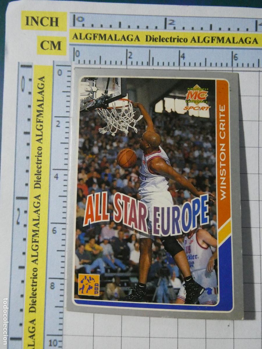 Coleccionismo deportivo: CROMO TARJETA DE BALONCESTO. 201 ALL STAR EUROPE WINSTON CRITE ACB95 ACB 95 1995. MUNDI CROMO.