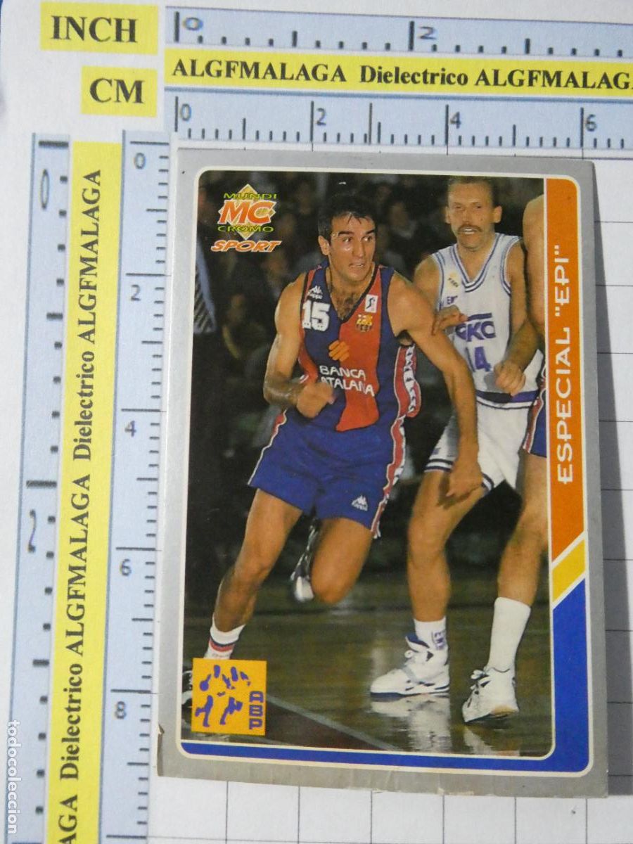 Coleccionismo deportivo: CROMO TARJETA DE BALONCESTO. 205 ESPECIAL EPI FC BARCELONA ACB95 ACB 95 1995. MUNDI CROMO.