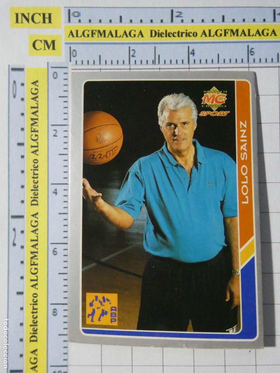 Coleccionismo deportivo: CROMO TARJETA DE BALONCESTO. 208 LOLO SAIZ SELECCION ESPA&Ntilde;OLA ACB95 ACB 95 1995. MUNDI CROMO.