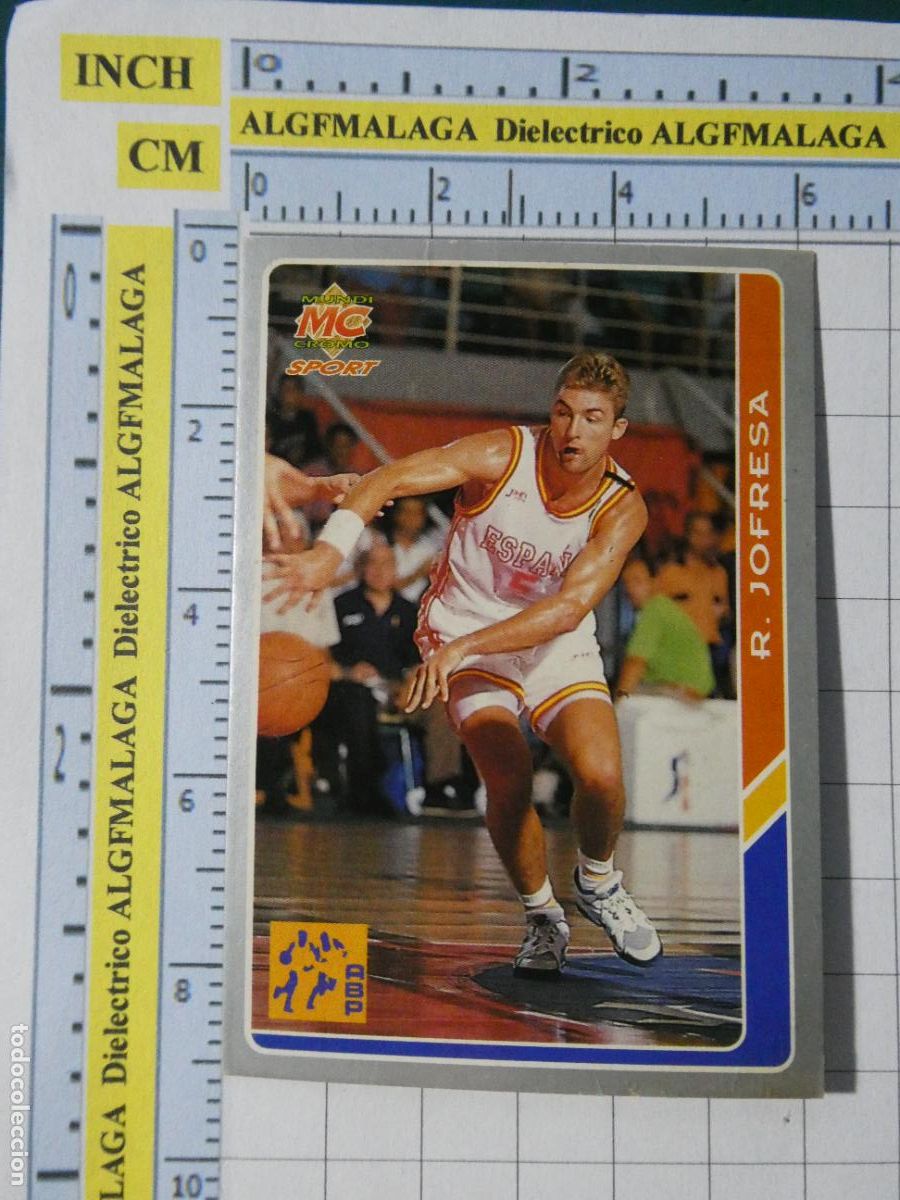 Coleccionismo deportivo: CROMO TARJETA DE BALONCESTO. 210 RAFA JOFRESA SELECCION ESPA&Ntilde;OLA ACB95 ACB 95 1995. MUNDI CROMO.