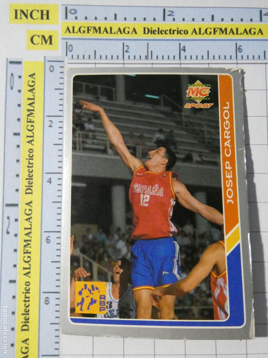 Coleccionismo deportivo: CROMO TARJETA DE BALONCESTO. 218 JOSEP CARGOL SELECCION ESPA&Ntilde;OLA ACB95 ACB 95 1995. MUNDI CROMO.