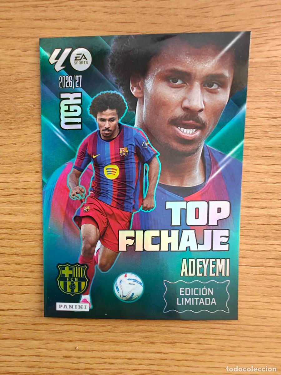 Coleccionismo deportivo: Adeyemi Top Fichaje Edici&oacute;n Limitada Megacracks 26 27 FC Barcelona 2026 2027