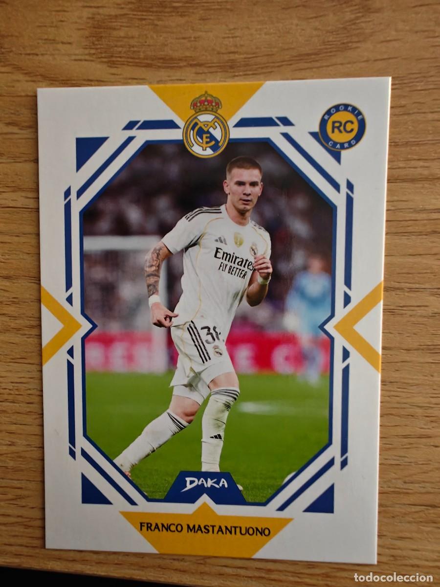 Coleccionismo deportivo: Franco Mastantuono 4 A Daka Top Audicence 25 26 Rookie Real Madrid 2