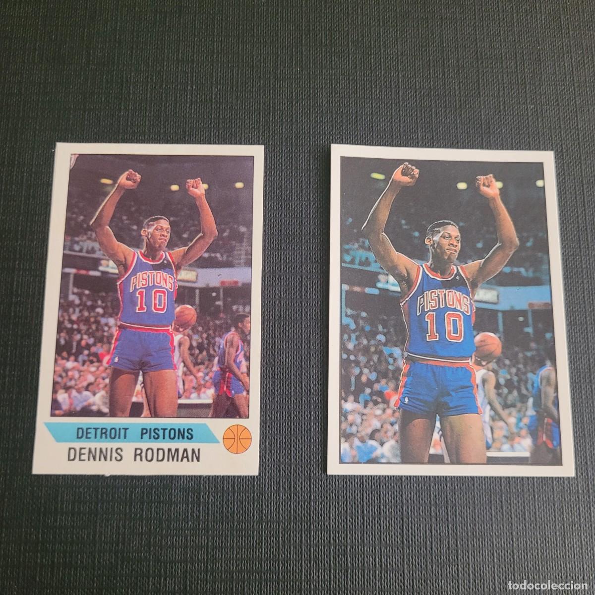 Coleccionismo deportivo: 1991 DENNIS RODMAN CARD NBA PANINI # 76 # 85 DETROIT PISTONS