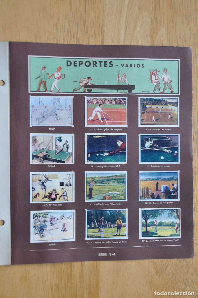Coleccionismo deportivo: 2&ordm; ALBUM GALLINA BLANCA - HOJA DEPORTES VARIOS - SERIE S-4 Y T4