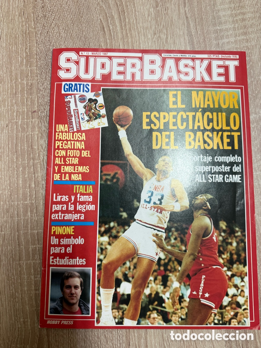 Coleccionismo deportivo: 1987 MICHAEL JORDAN PEGATINA REVISTA SUPERBASKET