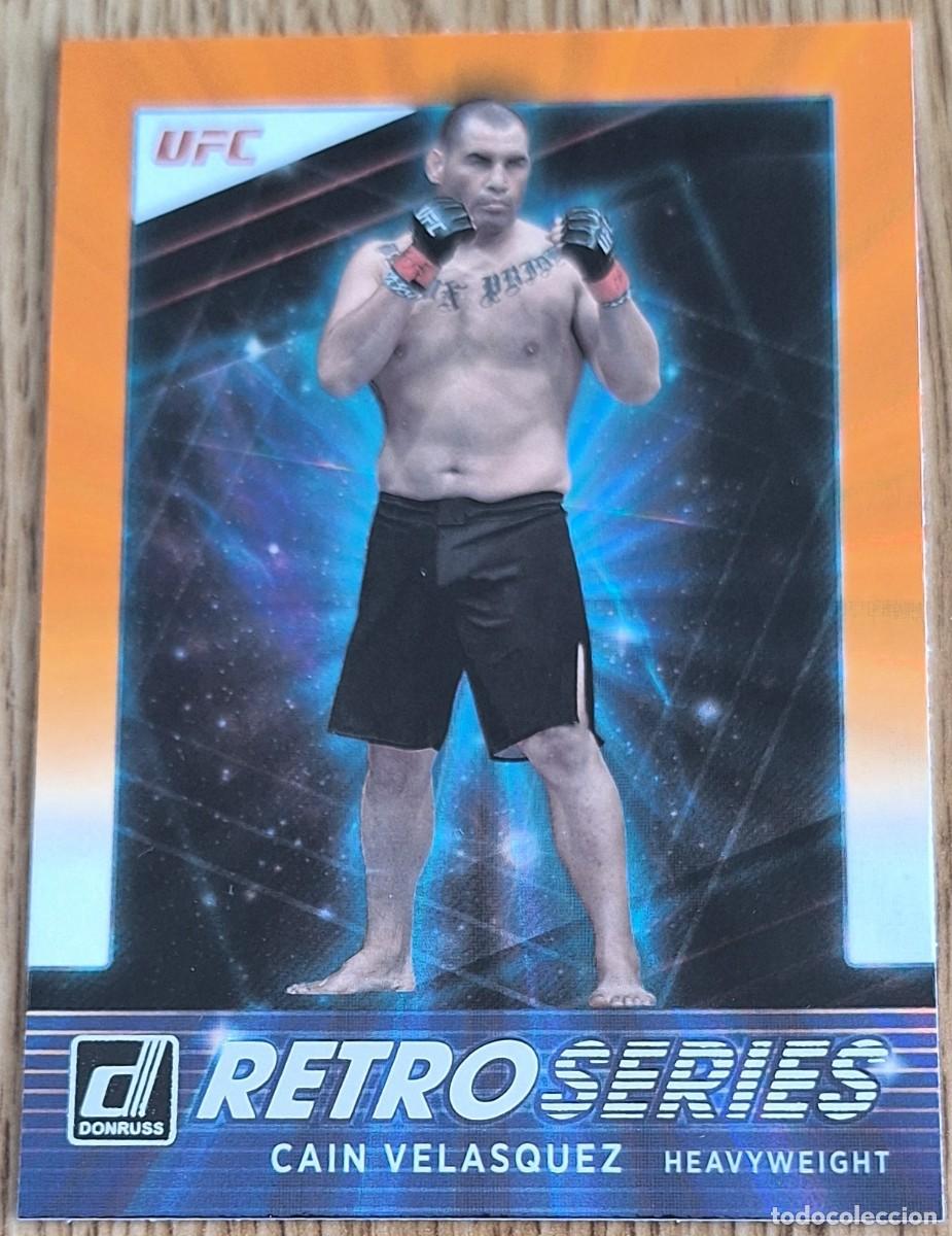 Coleccionismo deportivo: Cain Velasquez Panini Donruss UFC 2022 Orange Laser Holo Retro Series