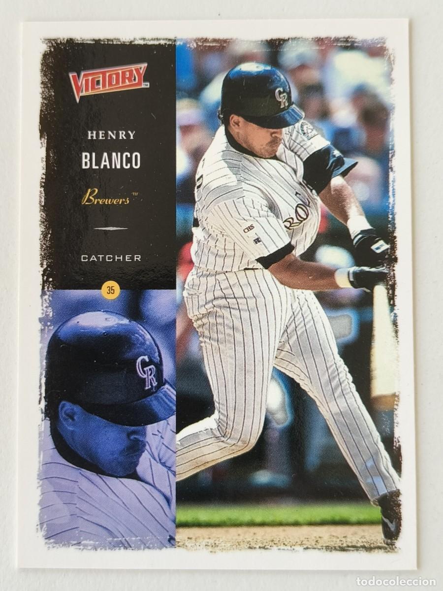 Coleccionismo deportivo: #66 HENRY BLANCO (MILWAUKEE BREWERS) BEISBOL MLB 2000 UPPER DECK VICTORY